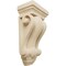 Ekena Millwork 4"W x 2 1/2"D x 7 1/2"H Cole Pilaster Wood Corbel, Rubberwood CORW04X02X07CORW - alternate 1